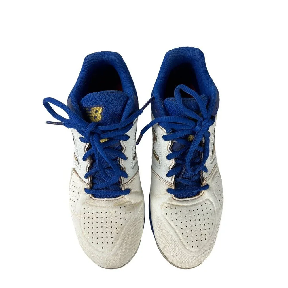 New Balance Women's Metal Cleats Blue/white Size 6.5